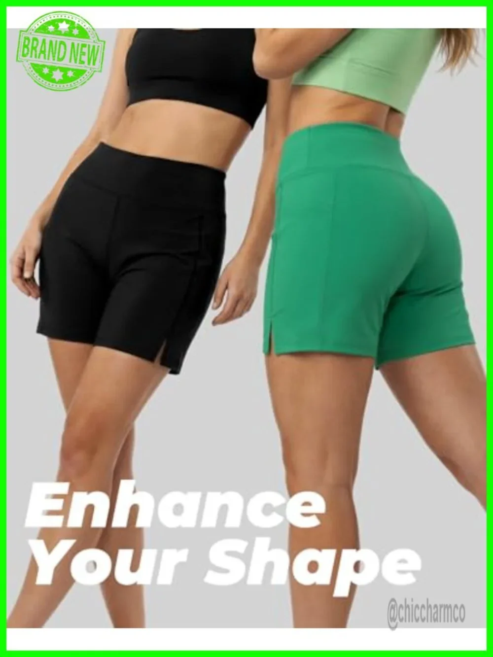 High Waist 5" Quick Dry Swim Shorts with Pockets - Picture 6 of 6